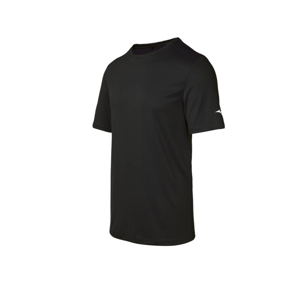 Camisetas Mizuno Para Hombre Negros 6432589-DH